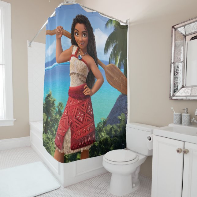 Moana Born to Voyage Shower Curtain (In Situ)