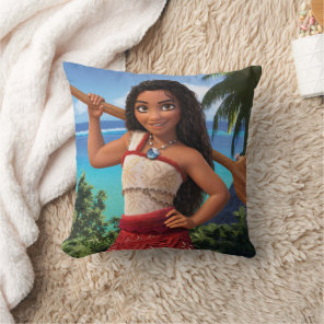 Moana Born to Voyage Throw Pillow
