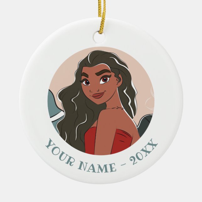 Moana Captured Moment Ceramic Ornament (Front)