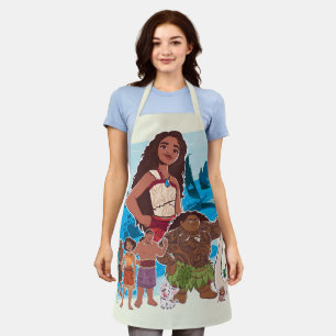 Moana & Crew Sail Beyond the Horizon Apron
