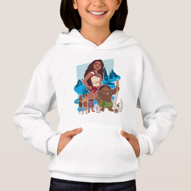Moana & Crew Sail Beyond the Horizon Hoodie (Front)