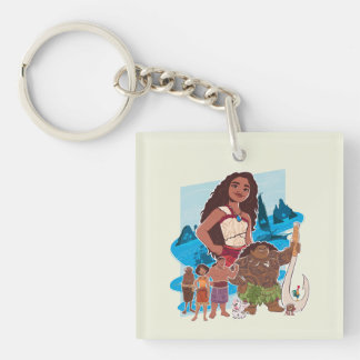 Moana & Crew Sail Beyond the Horizon Keychain