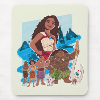 Moana & Crew Sail Beyond the Horizon Mouse Pad