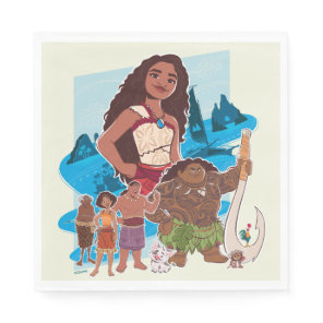 Moana & Crew Sail Beyond the Horizon Napkins