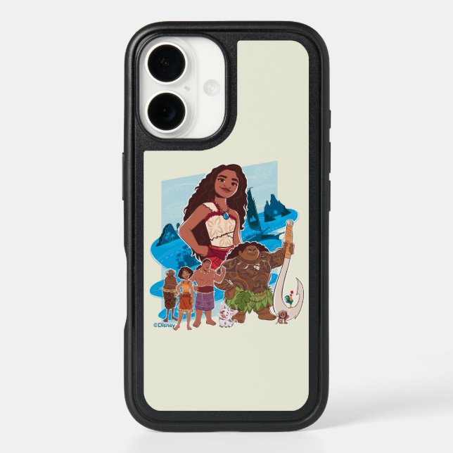 Moana & Crew Sail Beyond the Horizon Otterbox iPhone Case (Back)