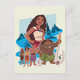 Moana & Crew Sail Beyond the Horizon Postcard