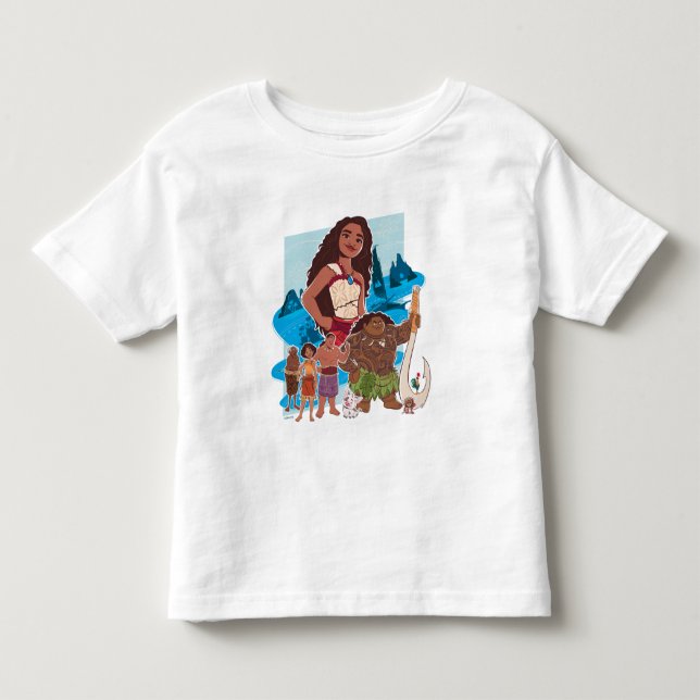 Moana & Crew Sail Beyond the Horizon Toddler T-shirt (Front)