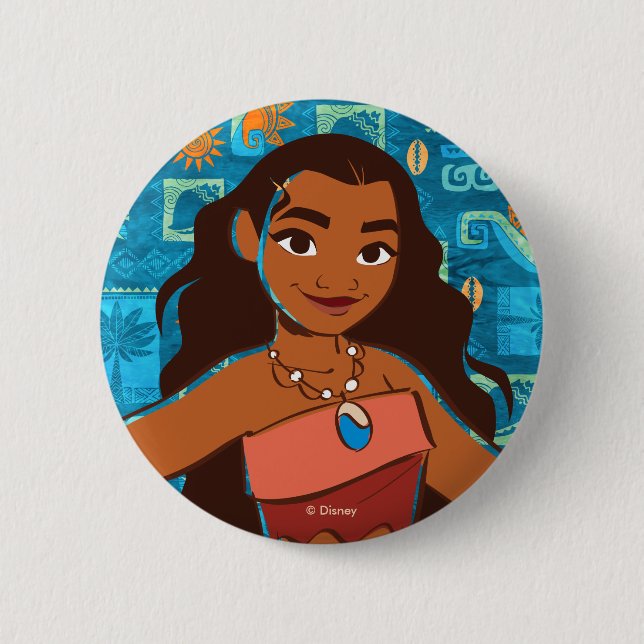 Moana | Daughter Of The Sea Pinback Button (Front)
