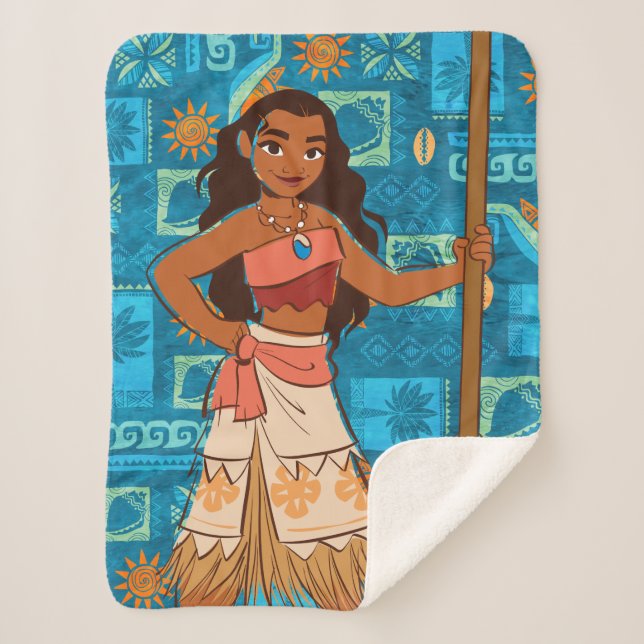 Moana | Daughter Of The Sea Sherpa Blanket (Front)
