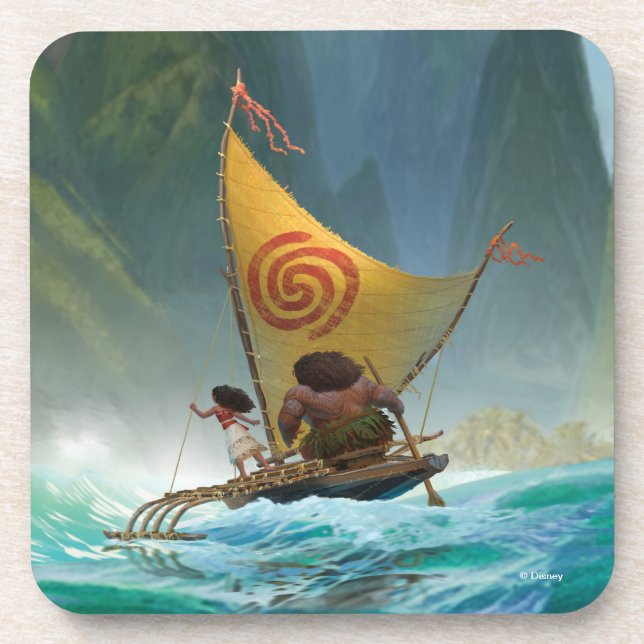 Moana | Discover Oceania Beverage Coaster (Front)