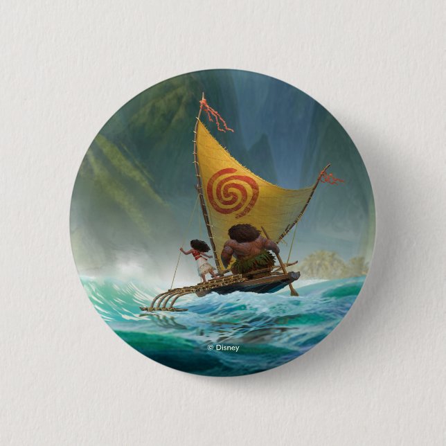 Moana | Discover Oceania Button (Front)