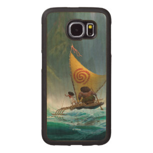 Moana   Discover Oceania Carved Wood Samsung Galaxy S6 Case