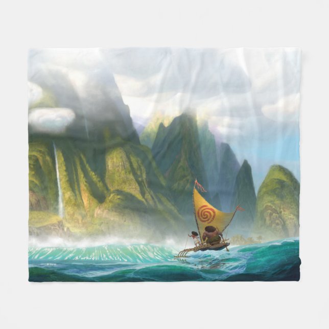 Moana | Discover Oceania Fleece Blanket (Front (Horizontal))