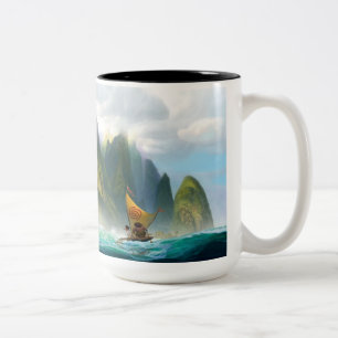 Moana Discover Oceania Two-Tone Coffee Mug