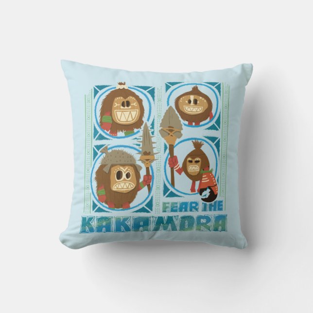 Moana | Fear The Kakamora Throw Pillow (Front)