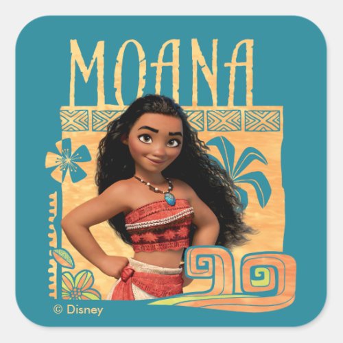 Moana  Find Your Way Square Sticker