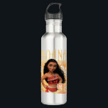 Moana | Find Your Way Water Bottle<br><div class="desc">Meet Moana. She's an ocean princess who dares to sail on an epic adventure. She loves her island but dreams of going beyond the horizon like her ancestors before her. This Disney character may be cute, but she is also proud and powerful! Seen here on a colorful ocean background with...</div>