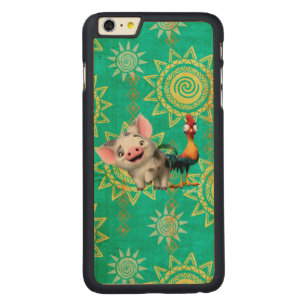 Moana First Mate & Top Rooster Carved Maple iPhone 6 Plus Slim Case