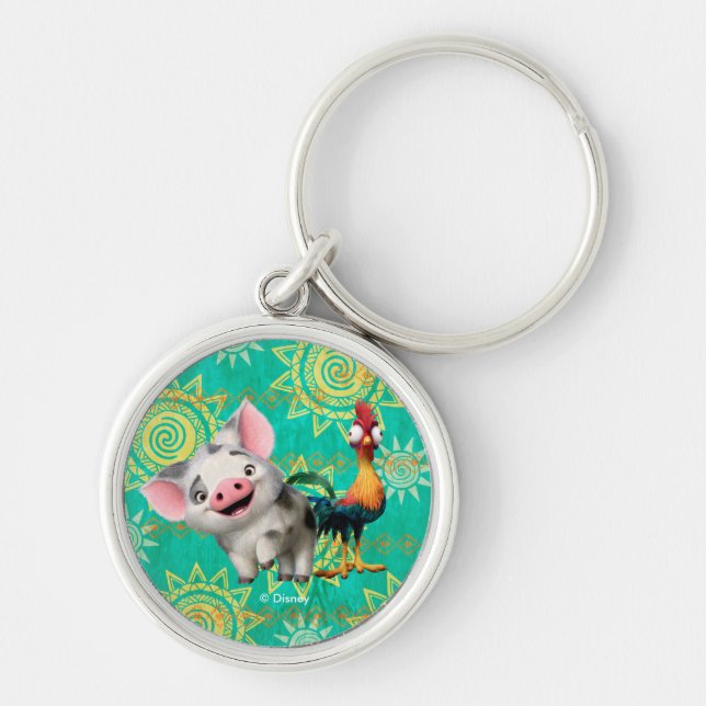Moana | First Mate & Top Rooster Keychain (Front)