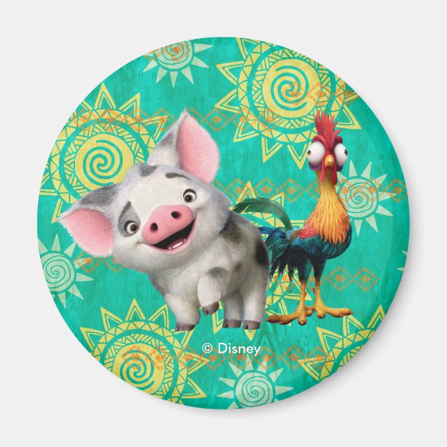 Moana | First Mate & Top Rooster Magnet (Front)
