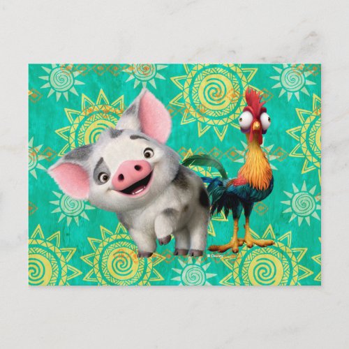 Moana  First Mate  Top Rooster Postcard