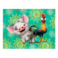 Moana | First Mate & Top Rooster Postcard