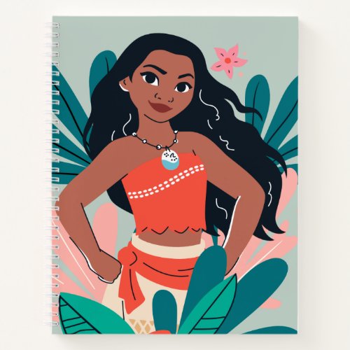Moana Floral Graphic Notebook