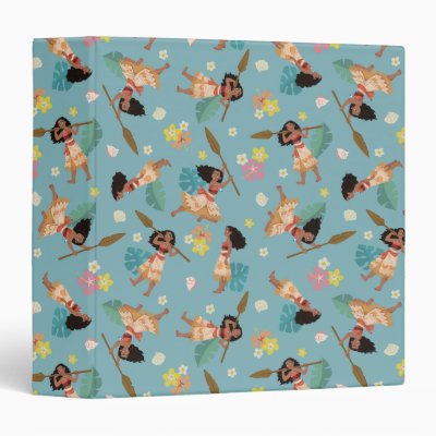 Moana | Floral Pattern 3 Ring Binder
