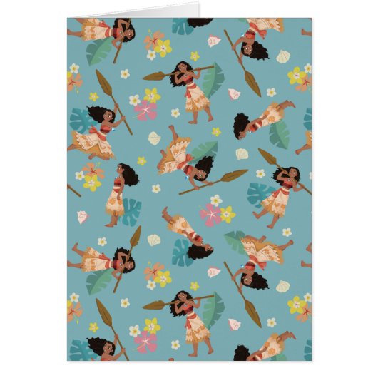 Moana | Floral Pattern Cards (Front)