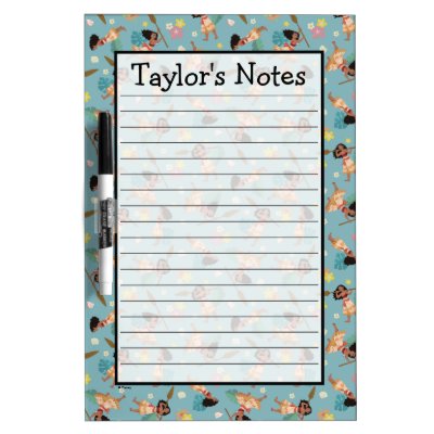 Moana | Floral Pattern Dry-Erase Board