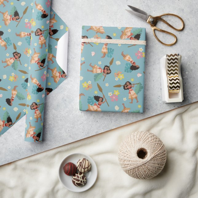 Moana | Floral Pattern Wrapping Paper (Crafts)
