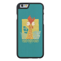 Moana | Heihei - I&#39;m In Charge Here Carved Maple iPhone 6 Slim Case