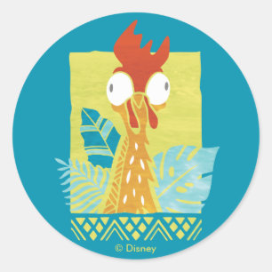 Moana Heihei - I'm In Charge Here Classic Round Sticker