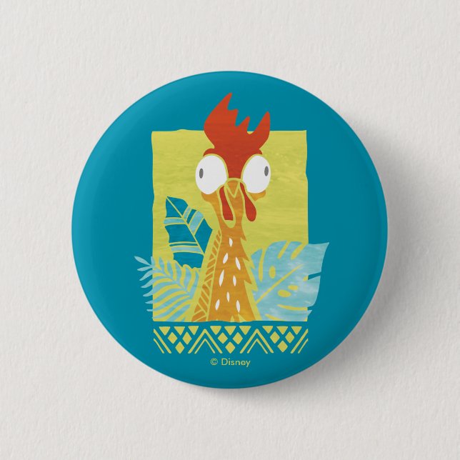 Moana | Heihei - I'm In Charge Here Pinback Button (Front)