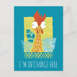 Moana   Heihei - I'm In Charge Here Postcard