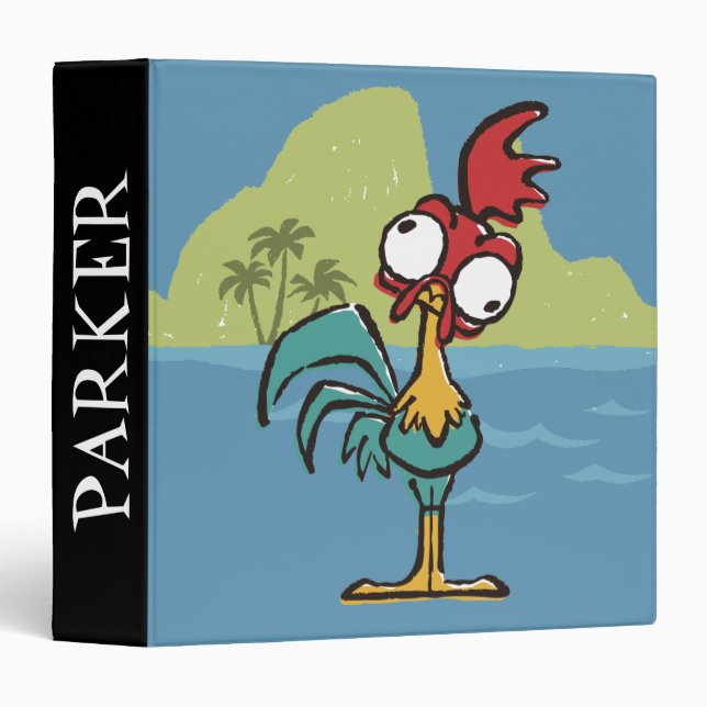 Moana | Heihei - Very Important Rooster 3 Ring Binder (Front/Spine)