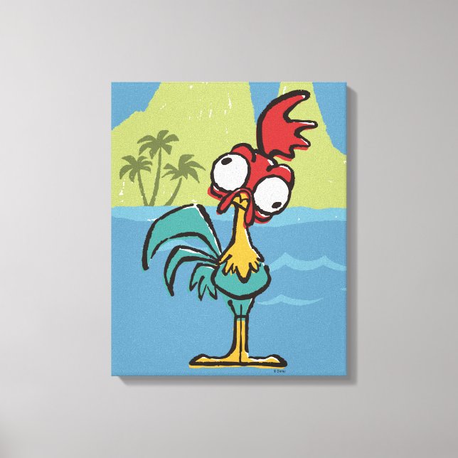 Moana | Heihei - Very Important Rooster Canvas Print (Front)