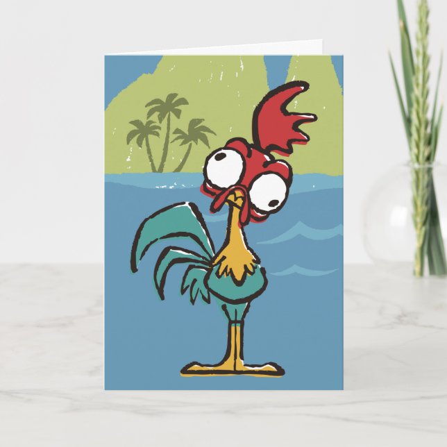 Moana | Heihei - Very Important Rooster Card (Front)