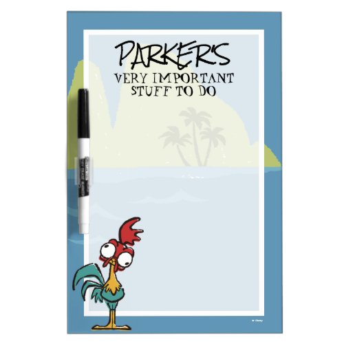 Moana  Heihei _ Very Important Rooster Dry_Erase Board