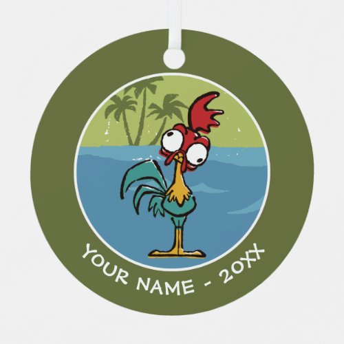 Moana  Heihei _ Very Important Rooster Metal Ornament