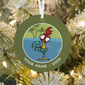 Moana | Heihei - Very Important Rooster Metal Ornament