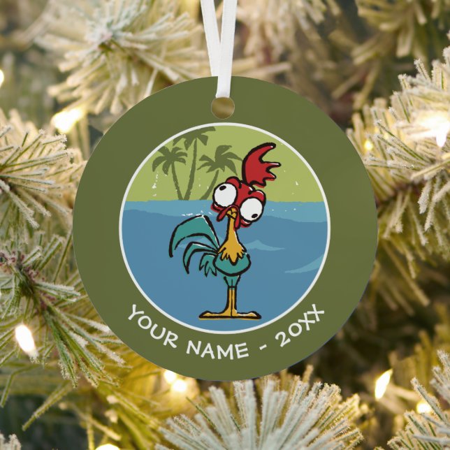 Moana | Heihei - Very Important Rooster Metal Ornament (Insitu)