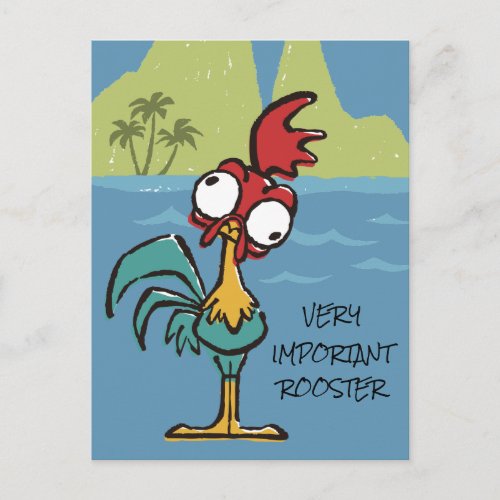 Moana  Heihei _ Very Important Rooster Postcard