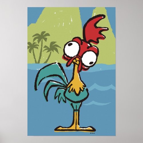 Moana  Heihei _ Very Important Rooster Poster