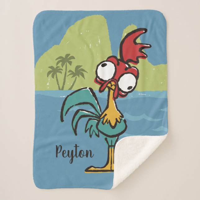 Moana | Heihei - Very Important Rooster Sherpa Blanket (Front)