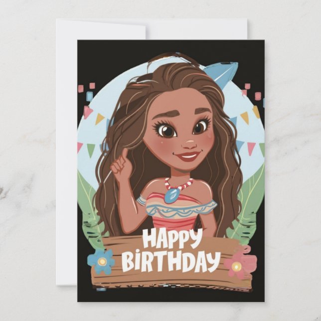 moana  invitation (Front)