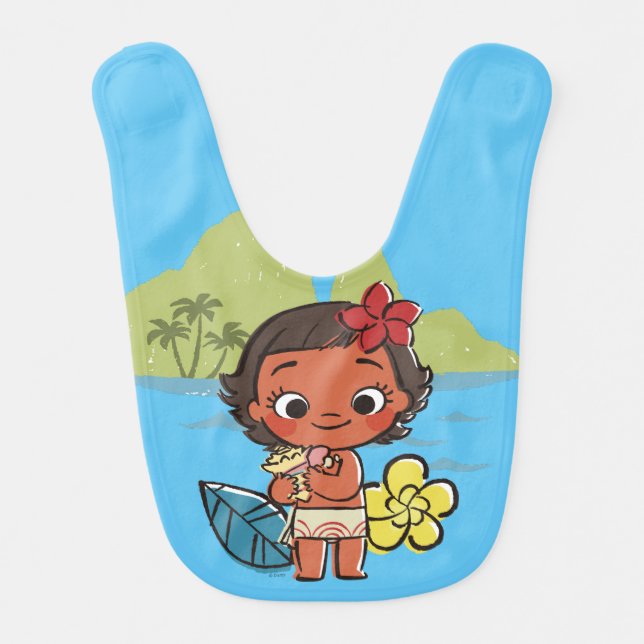 Moana | Island Daughter Bib (Front)