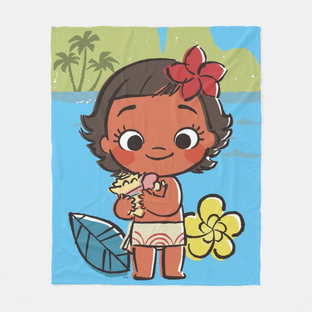 Moana | Island Daughter Fleece Blanket (Front)