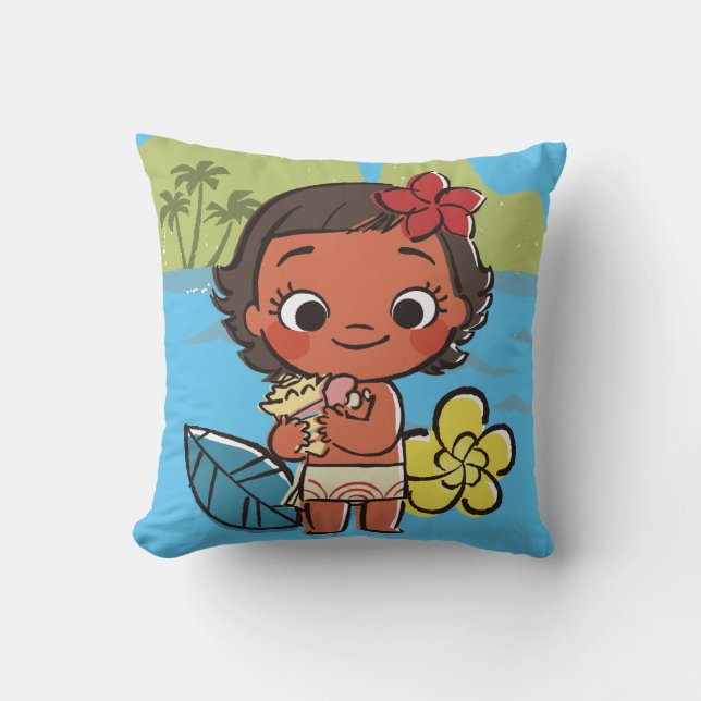 Moana | Island Daughter Throw Pillow (Front)