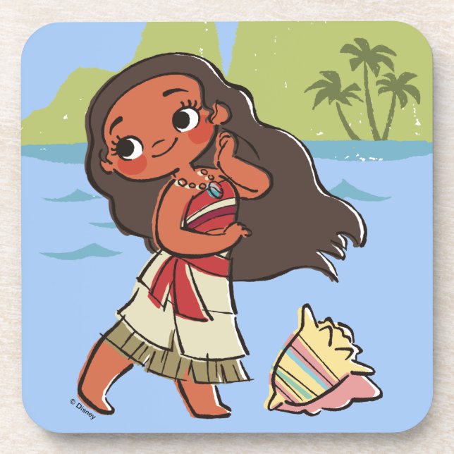 Moana | Island Girl Drink Coaster (Front)
